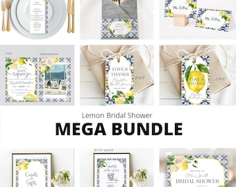 Lemon Bridal Shower Mega Bundle | She Found Her Main Squeeze Bridal Shower Big Bundle / 0211