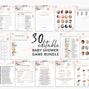 Baby It&#39;s Cold Outside Baby Shower Game Template Winter Baby Shower Games Printable Holiday Baby Shower Christmas Baby Shower Ideas W406