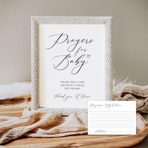Minimalist Prayers For Baby Shower Card (Digital Download)