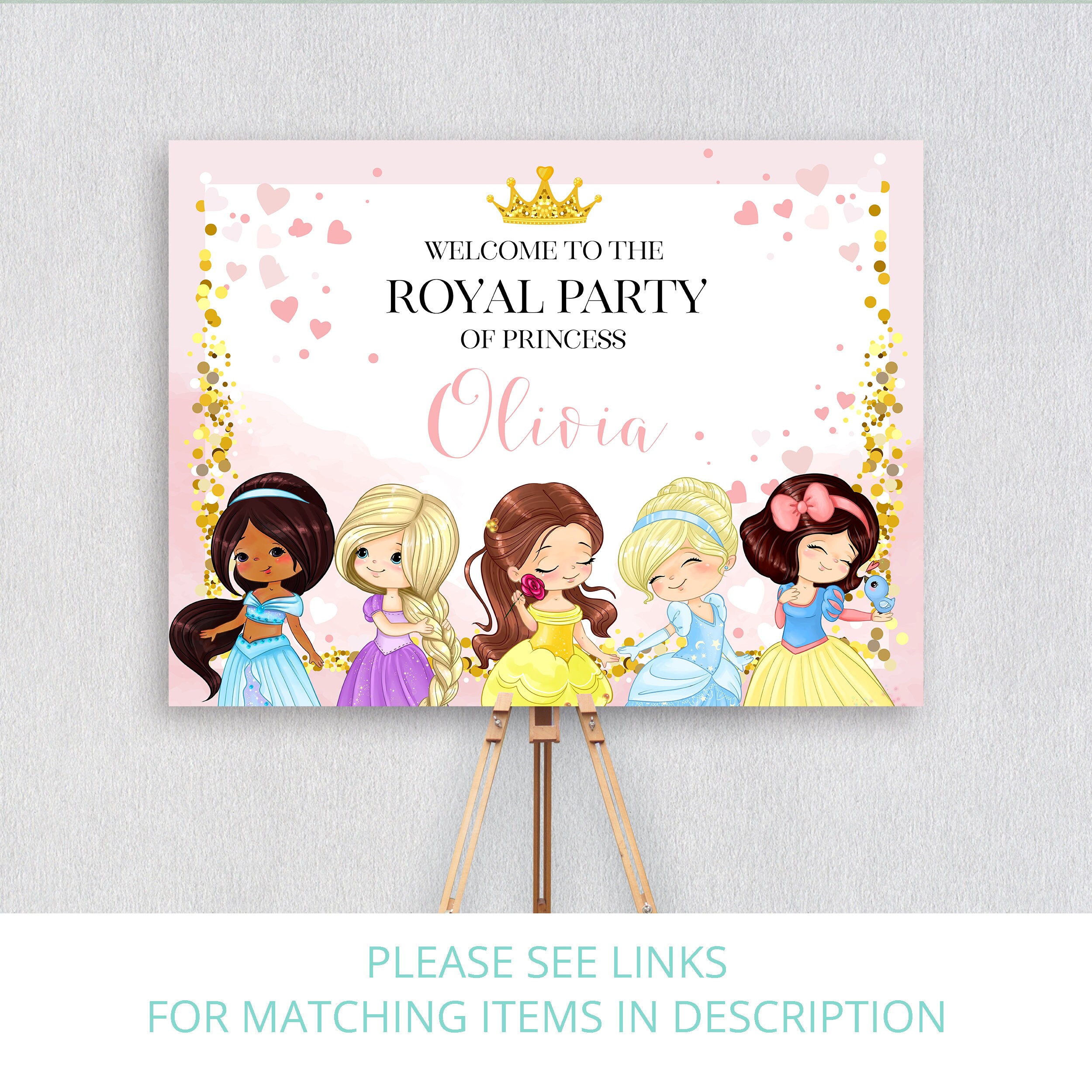 Editable Food Labels Little Princess Disney Princess Place | Etsy