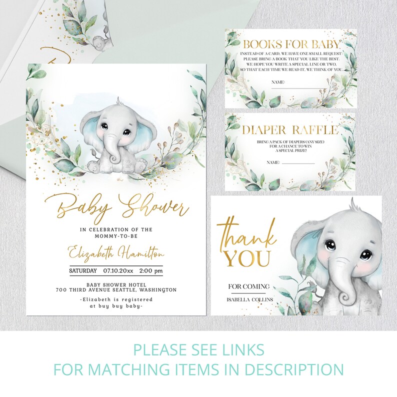 Elephant Baby Shower Games Boy Baby Shower Games Printable Etsy