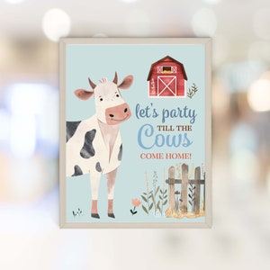 Farm Animals Birthday Decorations, Birthday Sign Template, Oink Baa Moo Im Two, 2nd Birthday Boy Theme, Farm Birthday Party Sign FA17