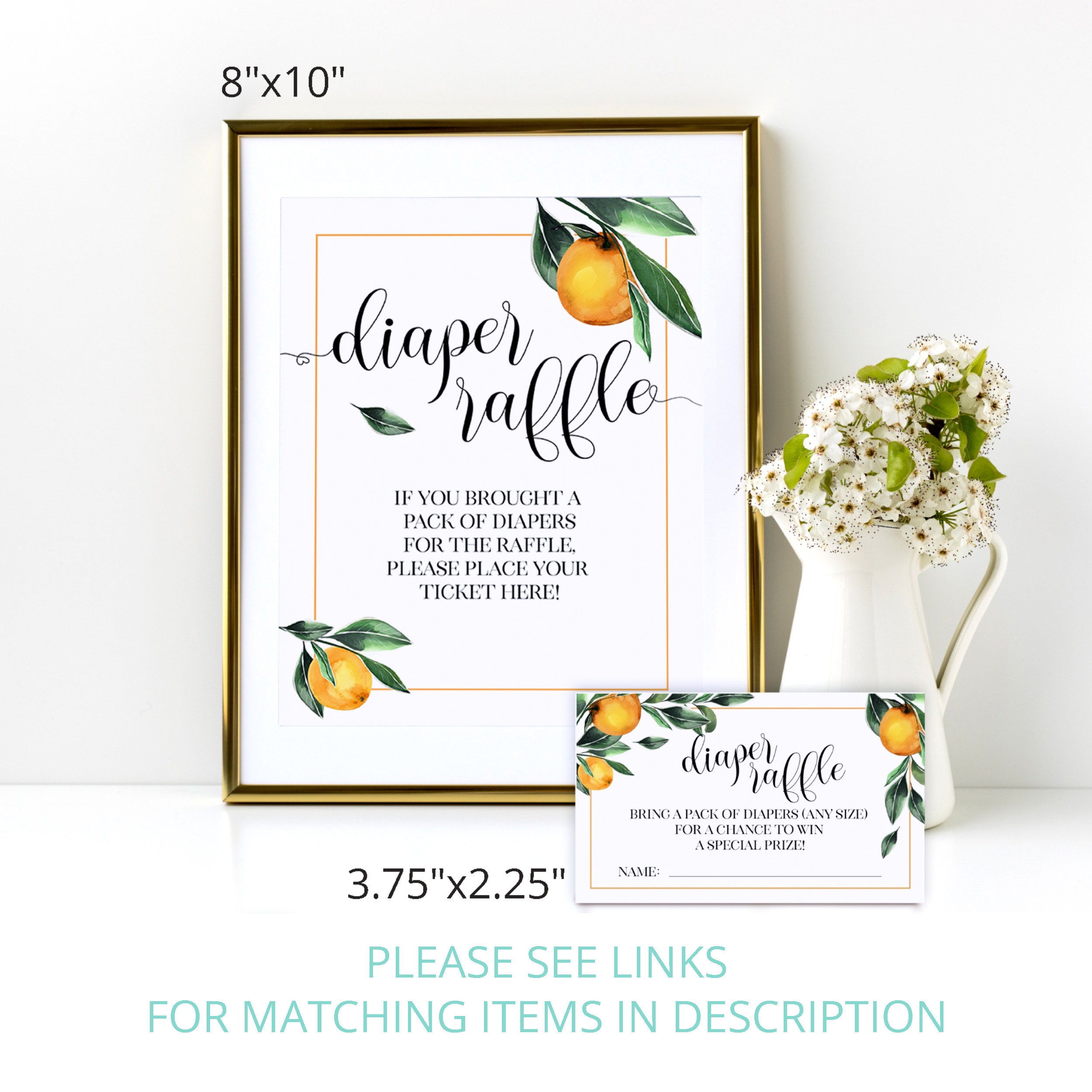 Clementine Orange Baby Shower Sign 16x20 18x24 20x30 Etsy