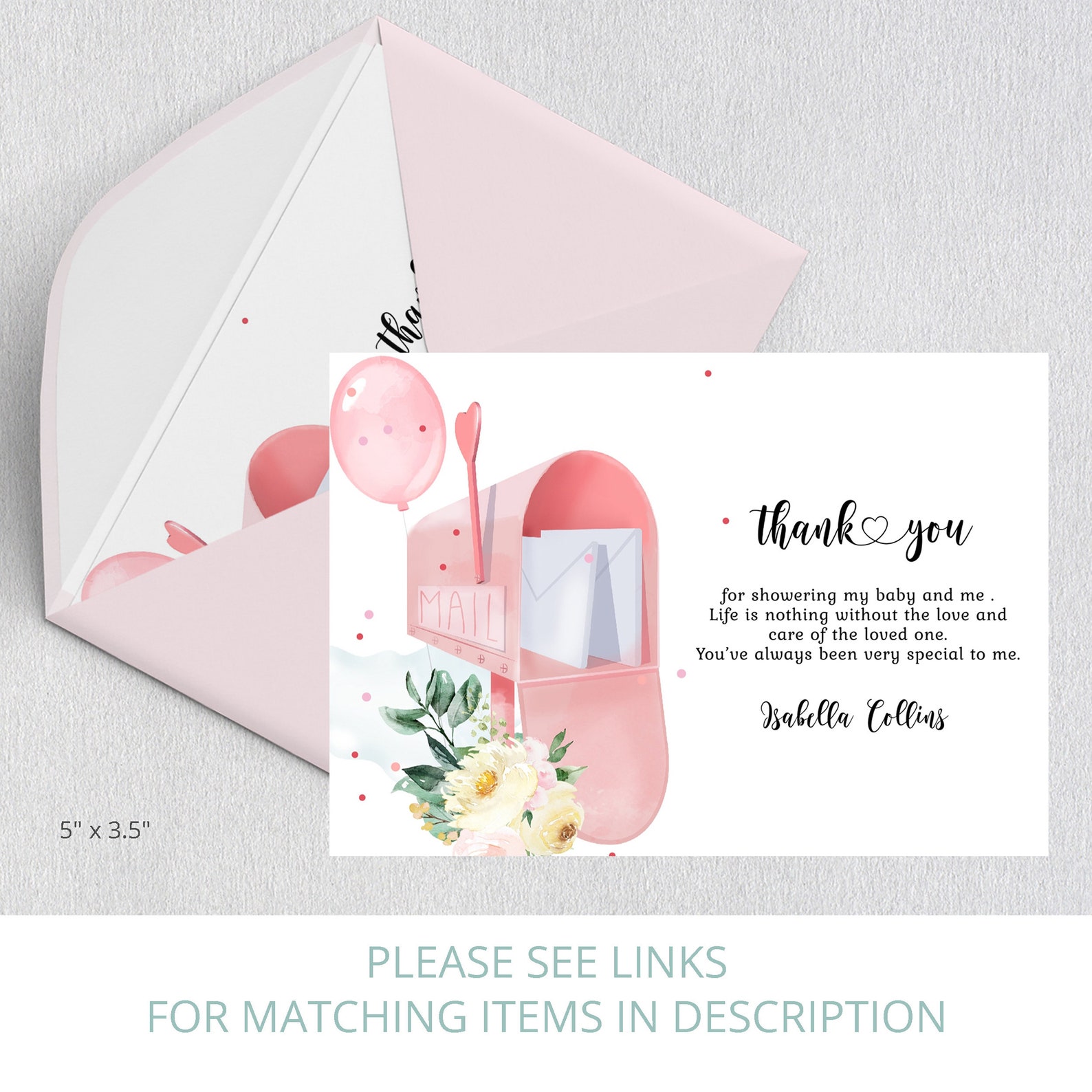 Editable Baby Shower by Mail Invitation Baby Shower by Mail Etsy