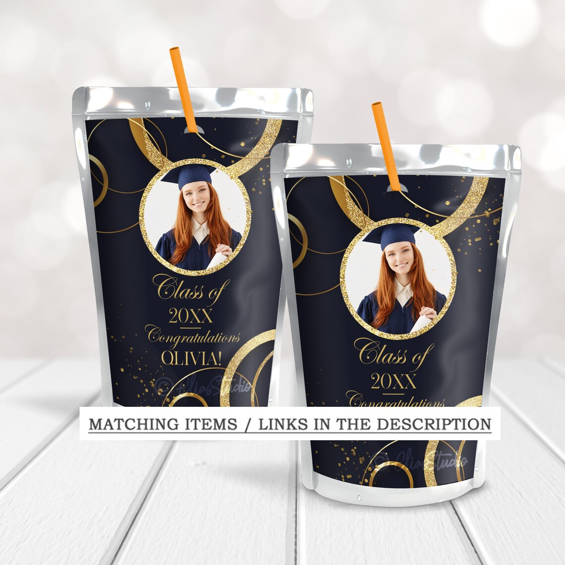 Editable Graduation Boy Girl Chips Mini Label, Chips Wrapper Cover ...