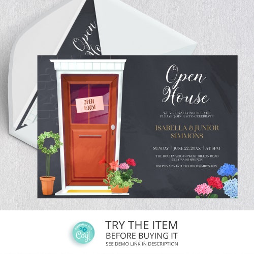 Housewarming Invitation Home Sweet Rustic Home New House Etsy