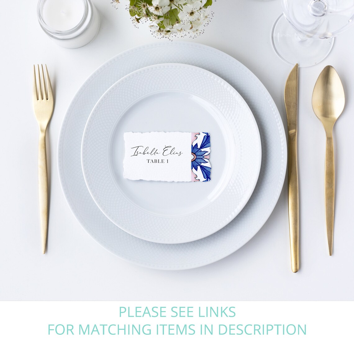 Personalized Placemats Italian Themed Lemon Tile Placemats Etsy