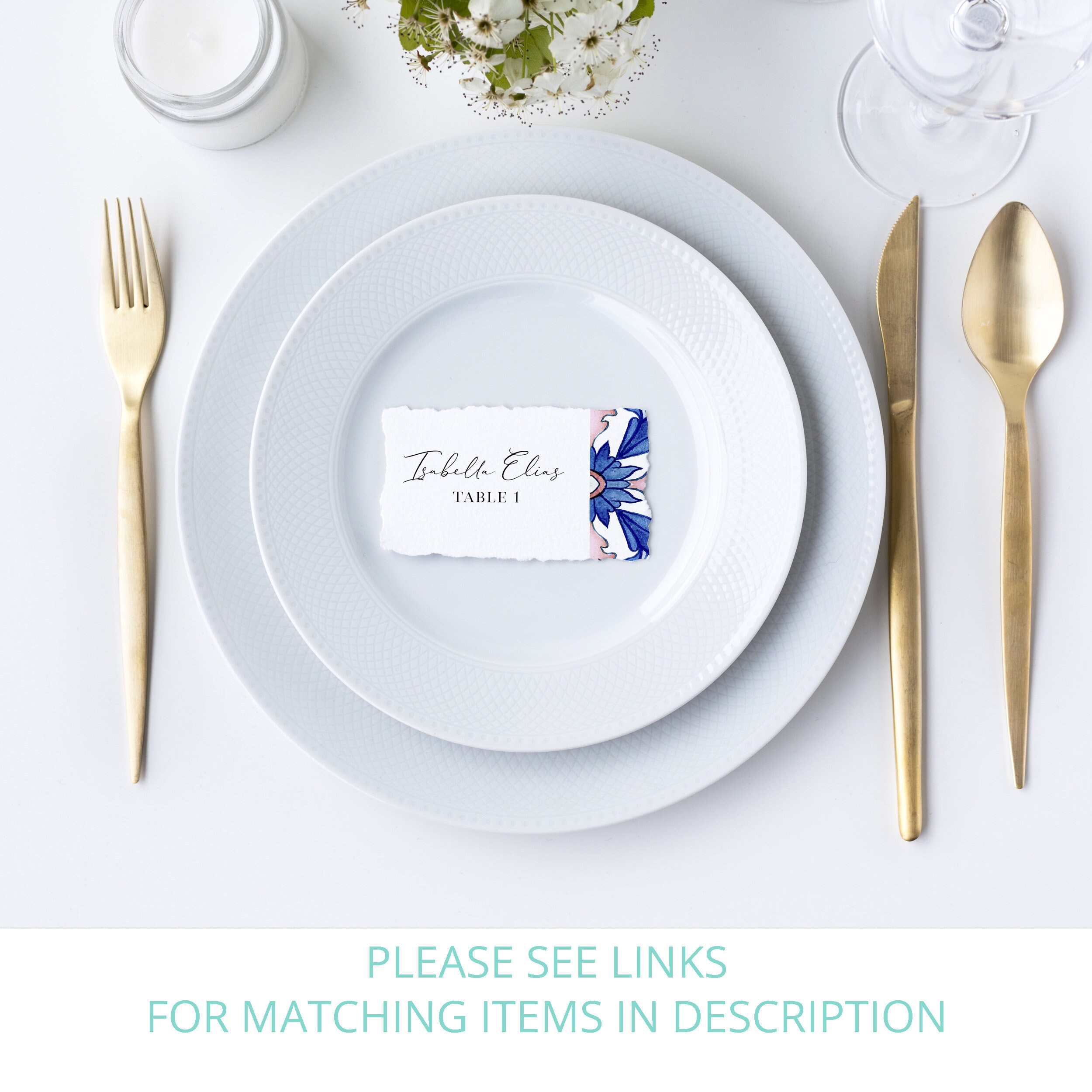 Personalized Placemats Italian Themed Lemon Tile Placemats Etsy