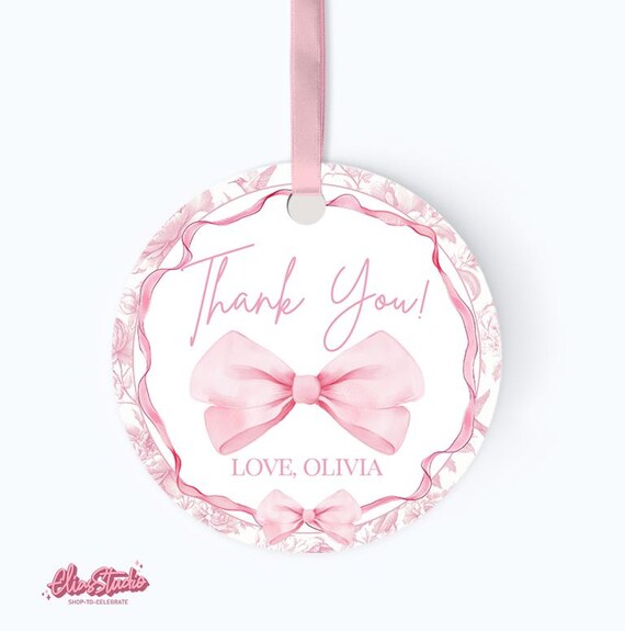 Bomboniere Rosa A Forma Di Fiocco Coquette: Set Completo Per Feste Con Portachiavi, Braccialetti E Sacchetti Regalo