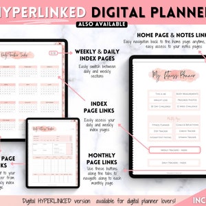 Fitness Planner, Weight Loss Tracker, BUNDLE, Workout Planner Fitness Journal, Wellness, Health Goal, Meal Planner, Self Care, Habit Tracker image 10