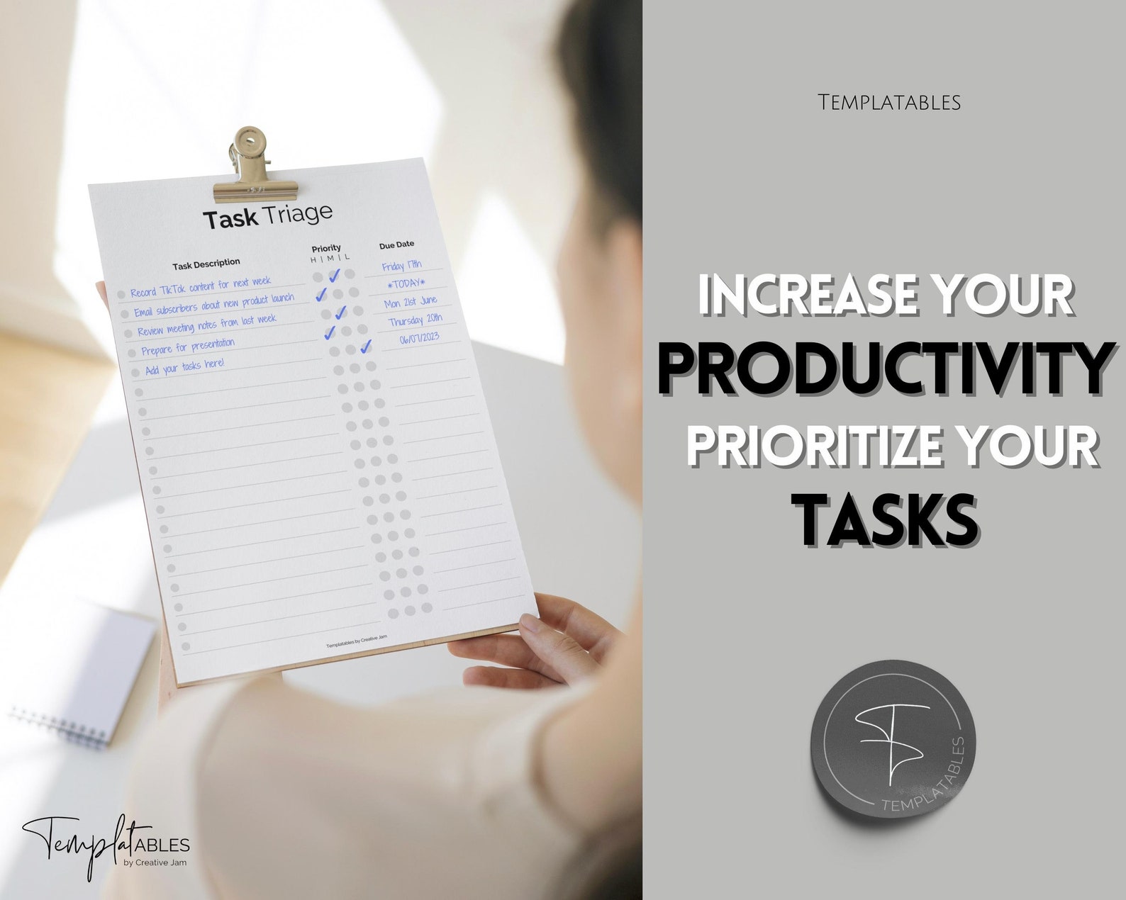 Task Triage, to Do List Printable, Brain Dump Template, Task Checklist ...