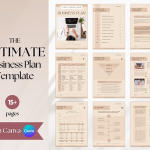 Business Plan Template, Small Business Planner Proposal, Start Up Workbook, Business Plan Analysis, Canva, Word, Side Hustle, EDITABLE Plan
