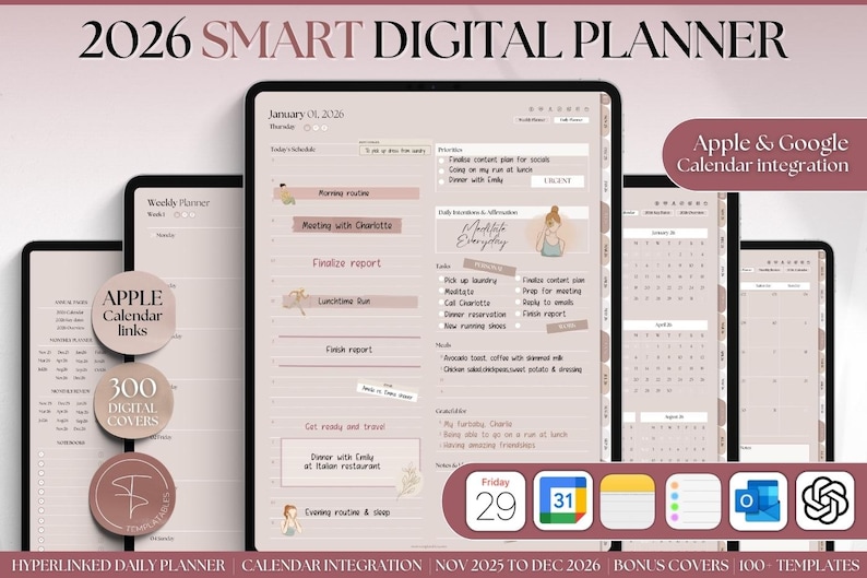 Digital Planner 2026, Colorful Goodnotes Planner, Daily Weekly, Monthly ...