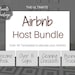 Airbnb Template BUNDLE! Editable Airbnb Signs, Welcome Book, Cleaning checklist, Business Tracker Spreadsheet, Air bnb Printables, Host VRBO 