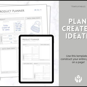 Product Planner Template, Small Business Plan, Printable Product Launch, Pricing, Packaging, Costs, Supplies, Inventory, Etsy Seller Listing image 4