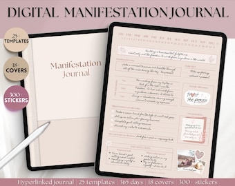 Law of attraction Planner, Digital Manifestation Journal, GoodNotes, Affirmation, Vision Board, Mindfulness, Gratitude, Manifest, Spiritual