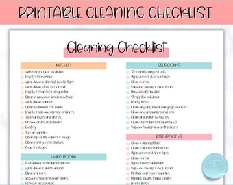 Cleaning Checklist Printable, Cleaning Planner, Master Cleaning Schedule, Weekly House Chores, Adhd Clean Home, Deep Cleaning, Household