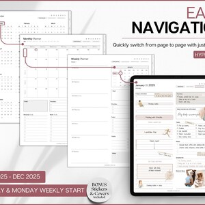 Digital Planner, 2025 Goodnotes Planner, Daily, Weekly, Monthly Planner ...