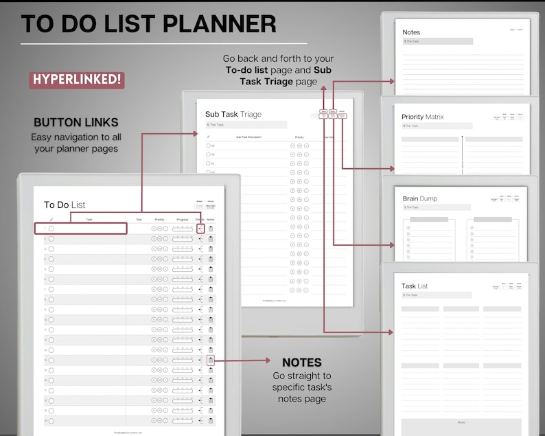 Supernote | ALL ACCESS template pack | 2026 Daily Planner, Digital To Do List, Meeting Minutes, Journal & Notebook, Calendar, a5x, a6x image 5