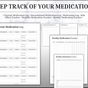 Medical Tracker Bundle, 50 Medical Binder Pages, Medical Planner ...