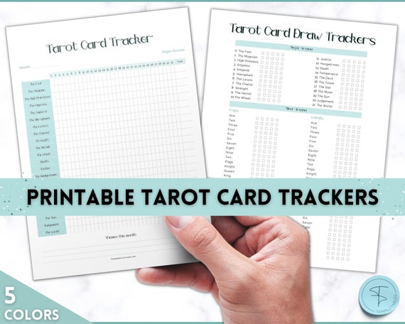 Tarot Journal, DIGITAL Tarot Planner Workbook, Daily Card Reading
