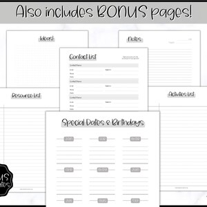 Homeschool Planner Printable, Home School Teacher, Academic Lesson ...