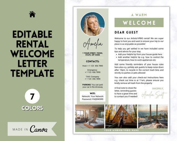 Vacation Home Welcome Book with Free Downloads + Welcome Letter