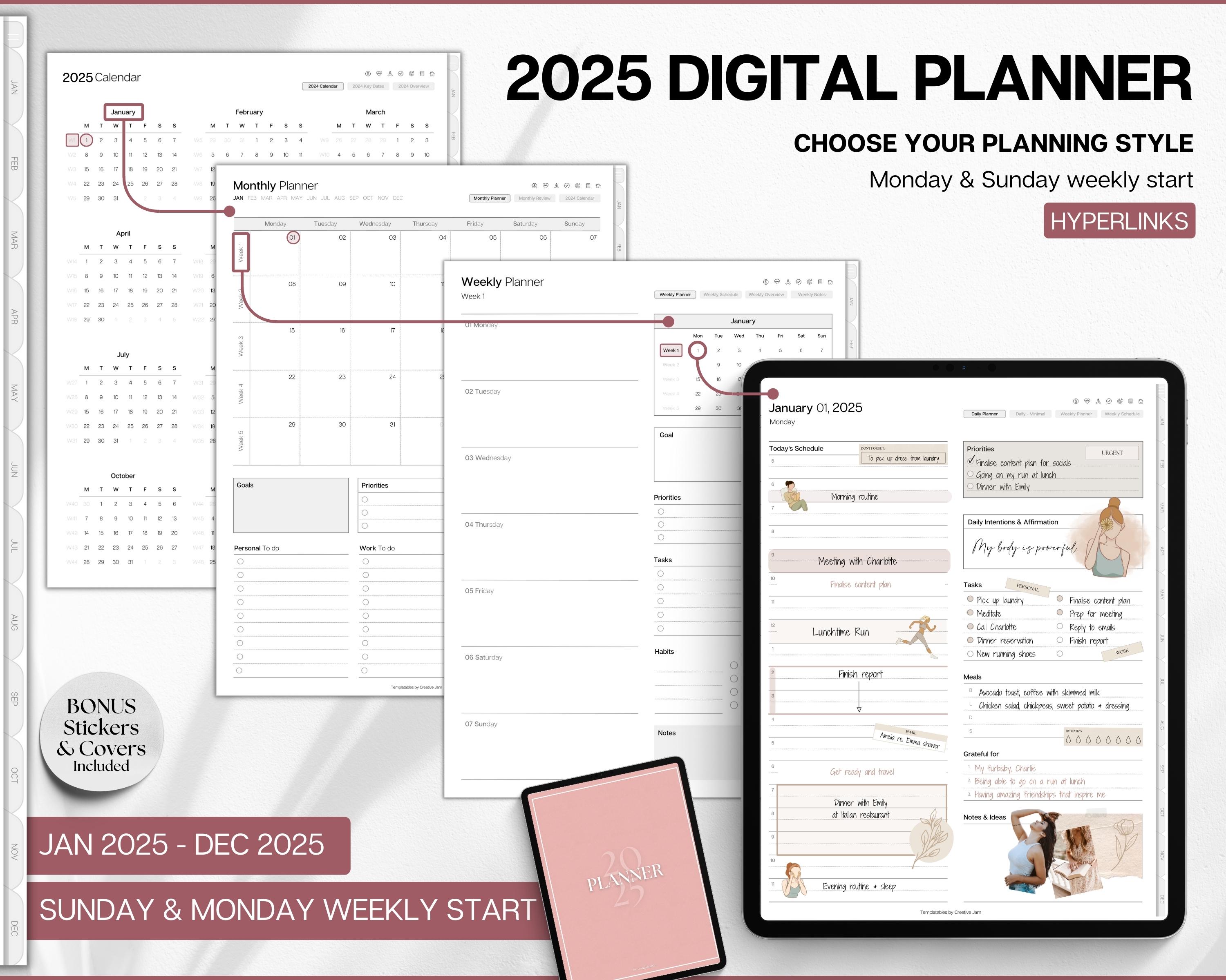 Digital Planner BUNDLE! 15+ Goodnotes Planners! 2025 Daily Weekly ...