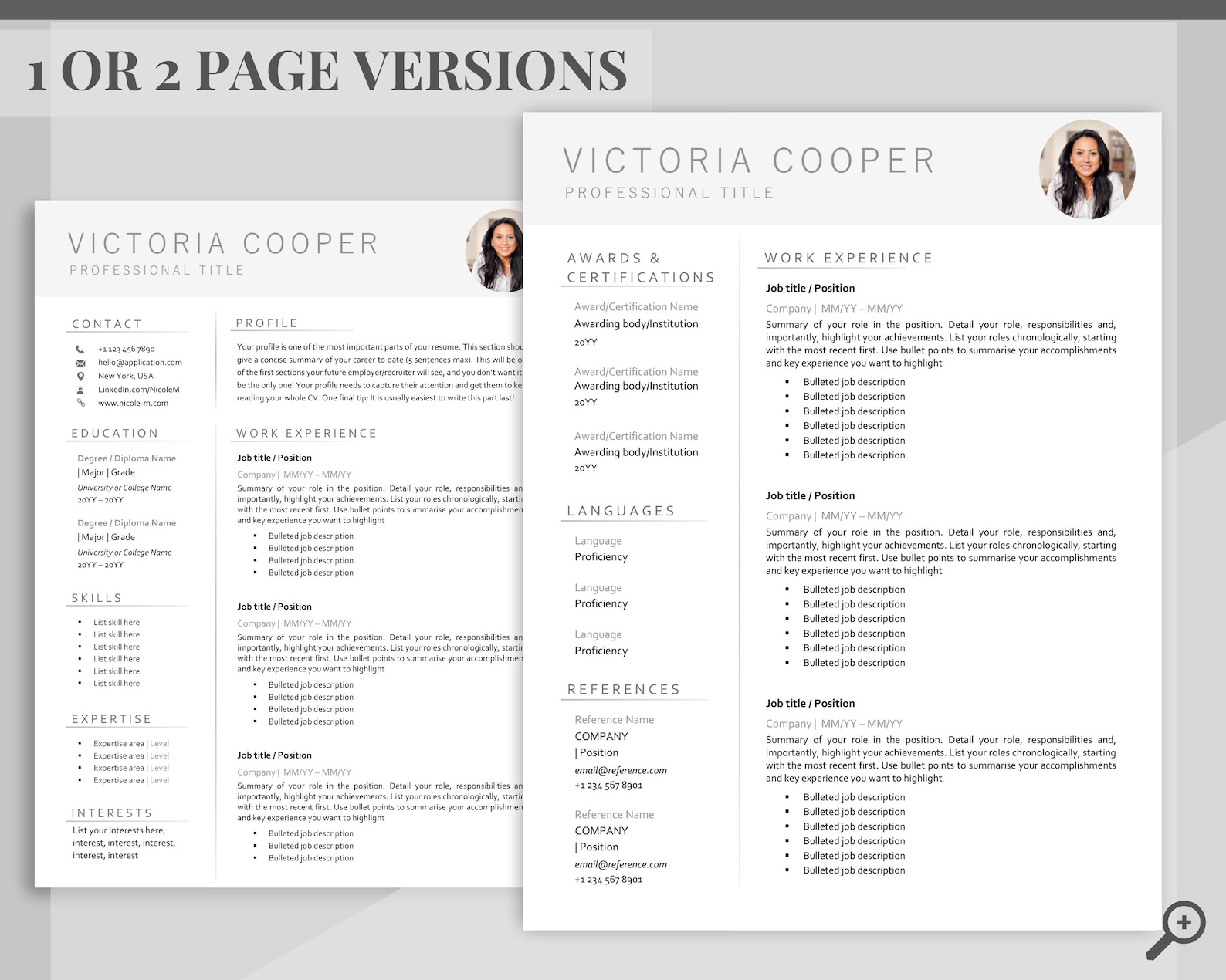 Professional Resume Template Word CV Template Professional Etsy UK professional-resume-template-word-cv-template-professional-etsy-uk