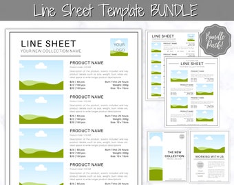Line Sheet for Wholesale. Price List Template, Editable Candle Template Catalog, Seller shop, Product Sales Sheet, Canva Linesheet Catalogue