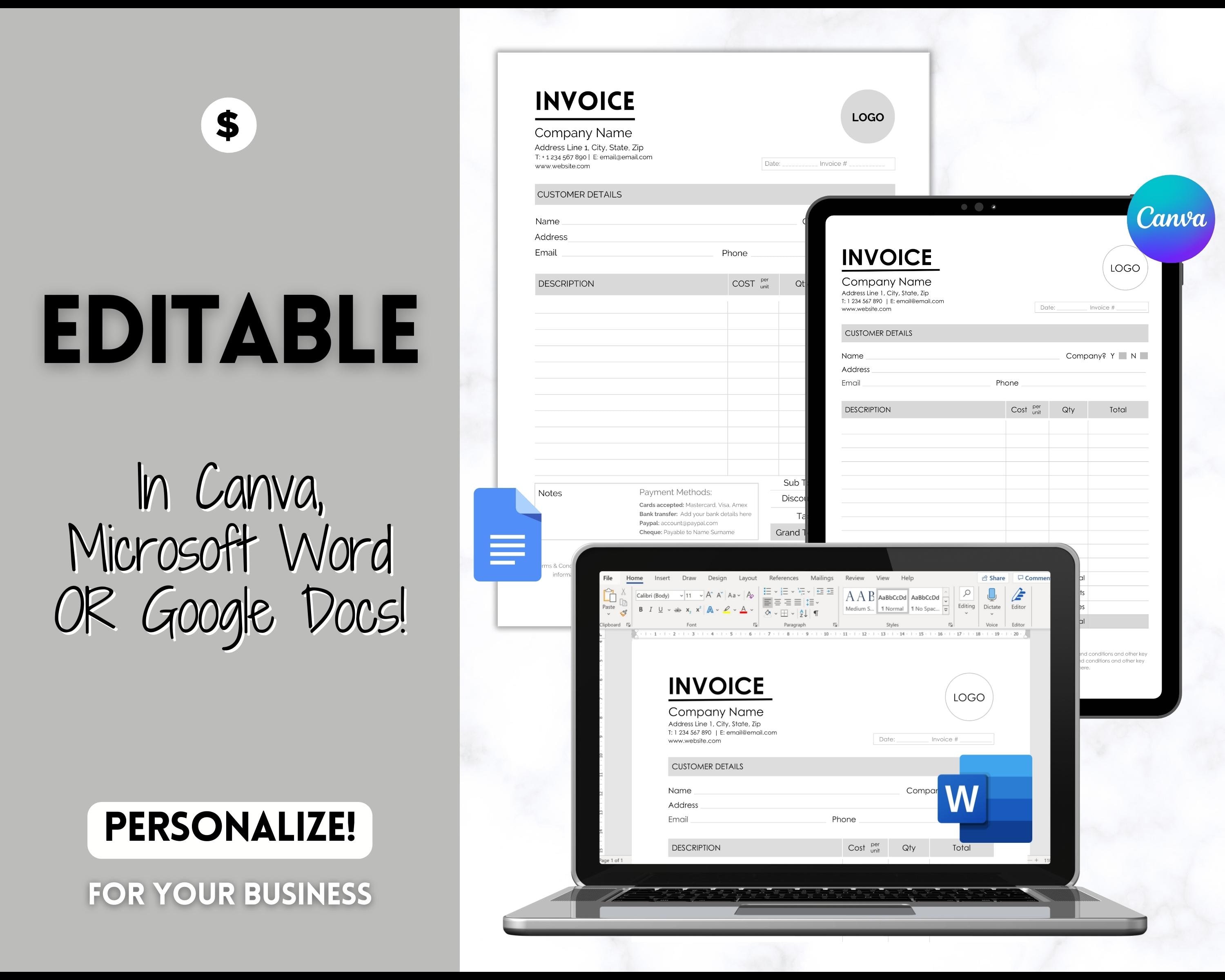 Blank Estimate Receipt Template