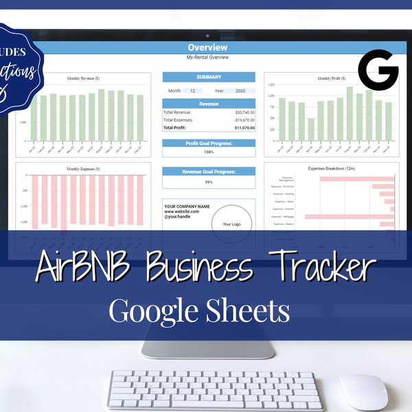 Airbnb Spreadsheet Etsy