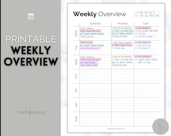 Student Planner, Printable College Weekly Schedule, College Student Planner, Academic Organizer, 2023 Class, School Study Planner