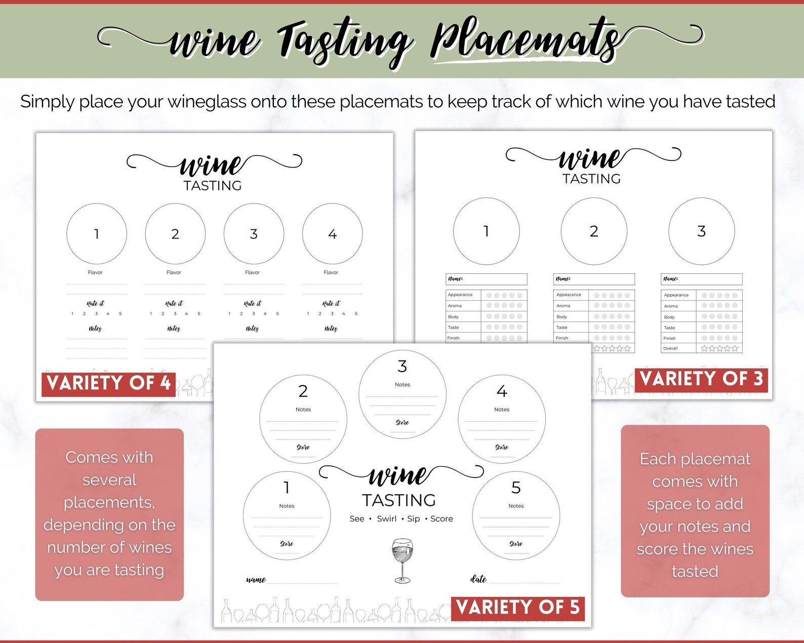 Wine Tasting Kit! Bachelorette Party, Bridal Shower, Blind Tasting ...