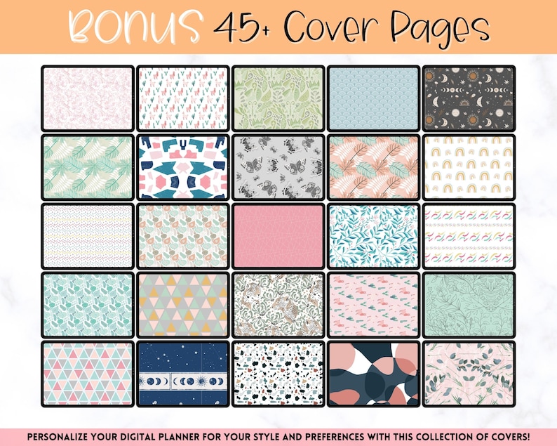 Digital Small Business Planner, Undated Trackers, Social Media, Finances, GoodNotes Digital Journal, Monthly, Weekly, Side Hustle, iPad image 8
