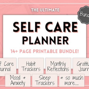 Self Care Journal Printable, Daily Routine Planner, Self Care Kit, Care  Package for Her, Self Help Journal, Self Care Checklist 