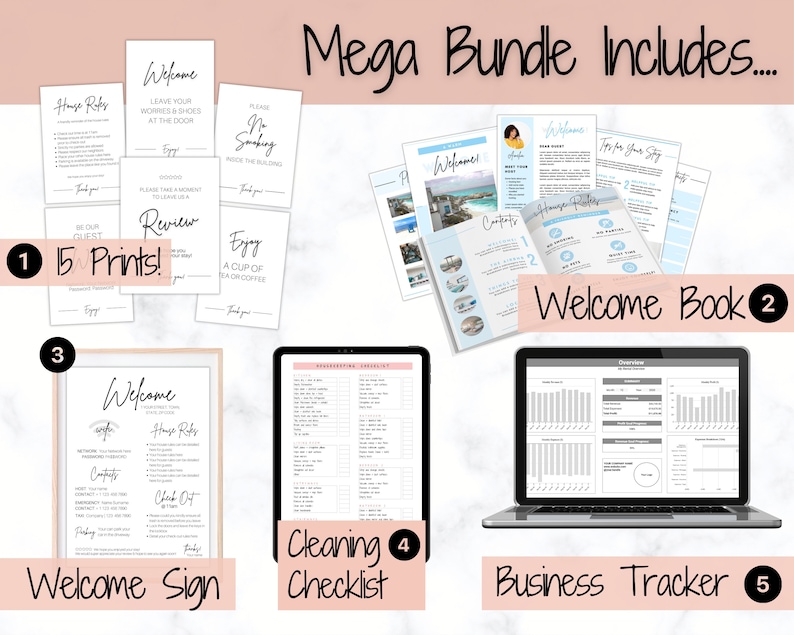 Ultimate VRBO Template BUNDLE Editable Vacation Rental Sign Etsy Canada