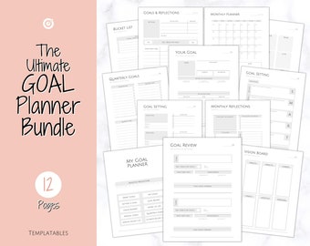 Goal Planner BUNDLE 2023 Goals Tracker SMART Goal Setting - Etsy