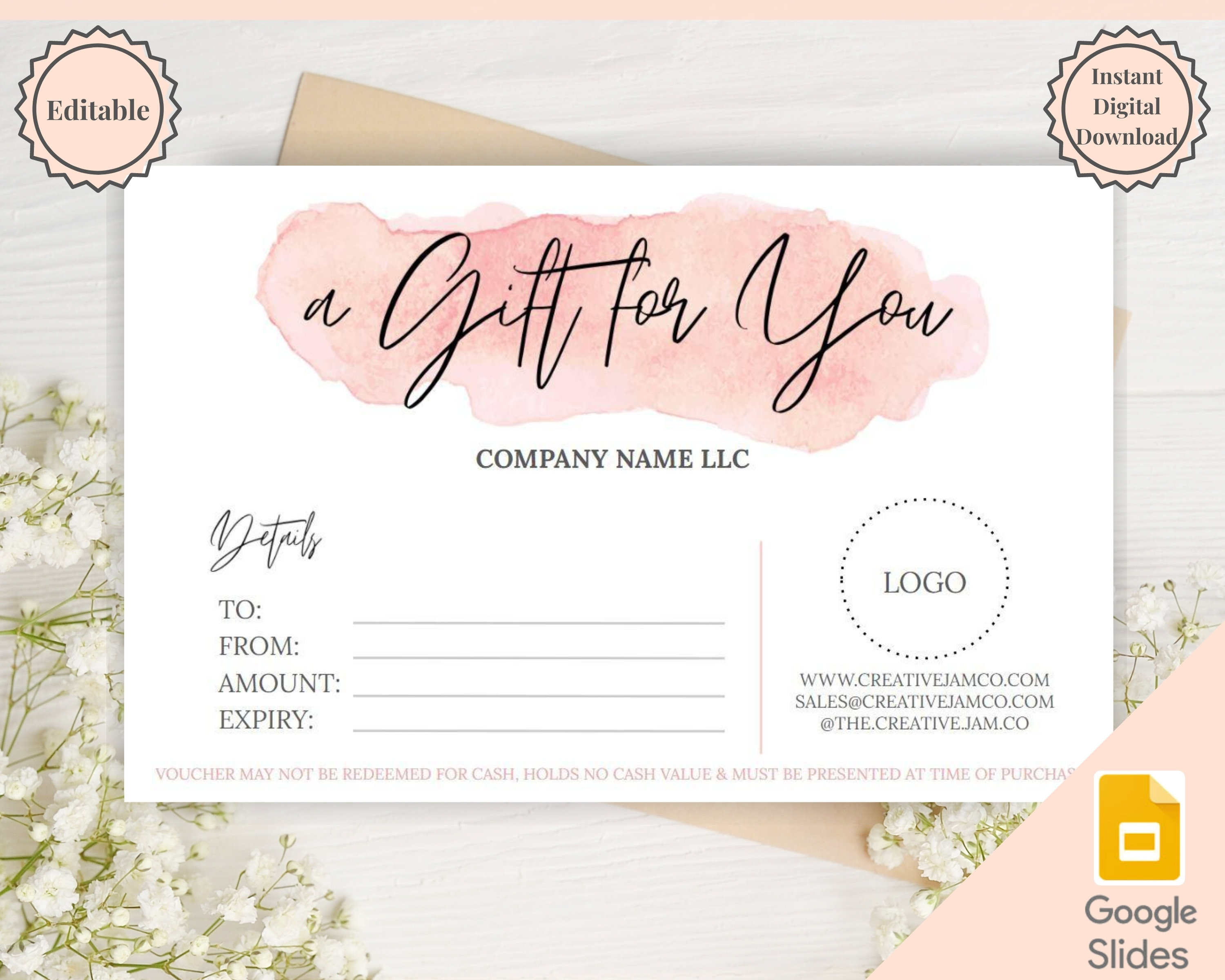 Gift Voucher Template Google Docs