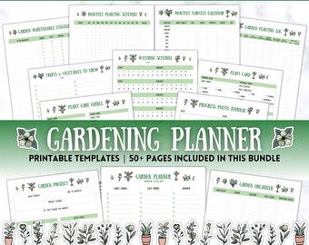 Gardening Planner, Plant Journal, Garden Planner 2024, Planting Calendar, Plant Care, Seed Starting, Herb, Garden Book, Plant Notes