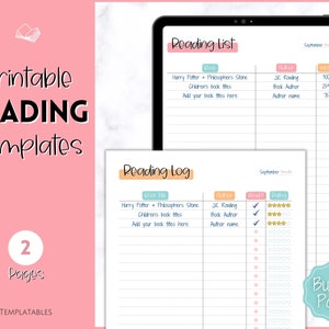 Reading Log Printable, Kids Reading List, Summer Reading Challenge, Book Tracker, Books to Read, Reading Journal, Reading Chart, Homeschool