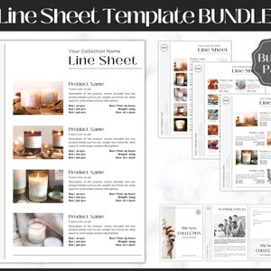 Line Sheet Template, Wholesale Catalog, Editable Wholesale Template, Product Sales Sheet, Price List Template, Canva Linesheet Catalogue