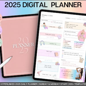 Digital Planner, 2024 2025 GoodNotes Planner, COLORFUL Daily Weekly, Monthly Planner, Undated Life Planner, Notability Planner, iPad Planner