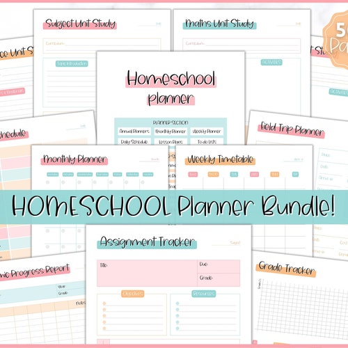 Homeschool Planner Printable Home School Teacher Academic - Etsy Canada