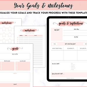 Weight Loss Tracker, Weightloss Journal, Fitness Planner Printable, Weight Loss Chart, Pounds Lost Tracker, Body Measurements, Meal Planner image 8