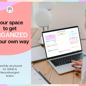 EDITABLE ADHD Digital Planner, Daily Planner Spreadsheet, Neurodivergent, Brain Dump, To Do List, Cleaning, Symptom Tracker, Google Sheets image 7