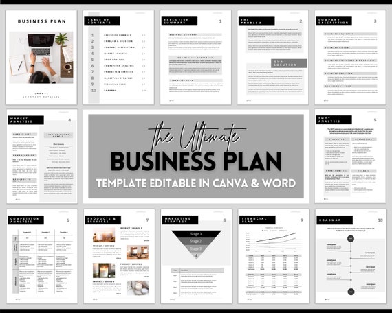 Small Business Plan Template, Business Planner Proposal, Start up Workbook, Business  Plan Analysis, Canva, Word, Side Hustle, EDITABLE Plan -  UK