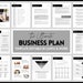 Small Business Plan Template, Business Planner Proposal, Start Up Workbook, Business Plan Analysis, Canva, Word, Side Hustle, EDITABLE Plan 
