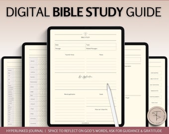 Digital Bible Study Journal, Bible Study Guide Templates, Soap, Notes, Verse Mapping, Christian Prayer, Bible Journaling, GoodNotes, iPad