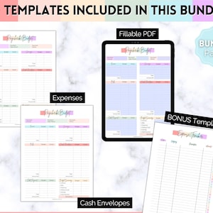 Paycheck Budget Planner, EDITABLE Budget by Paycheck Template, PDF Printable Budget Tracker, Finance Planner, Zero Based Budget Sheet Binder image 2